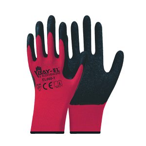 BAY-EL KIRMIZI LATEX ELDİVEN 1/2 10'' EL180