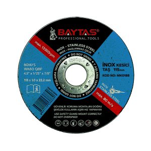BAYTAŞ İNOKS KESİCİ TAŞ 115 X 1,0 X 22 mm MK0188