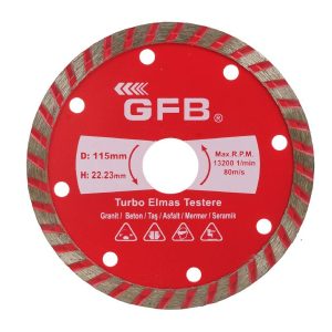 GFB TURBO ELMAS KESİCİ 115 MM
